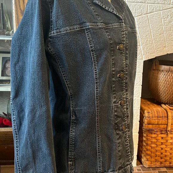 Bonita Denim Jean Jacket Size L EUC - Picture 2 of 6